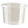 Multi Padažo indeliai 100 ml Ø70x47 mm apvalūs permatomo PS, 30 pakuočių x 100 vnt./kartoninėje dėžėje