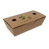 Multi Perkelių dėžutė French fries Nr. 1 L138xW67xH43 mm popierinė su spauda ir dangteliu ruda, 4 vnt. x 125 vnt./kartonas