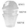 Multi Vienkartinė lėkštė Ø95 mm RPET permatoma Tripot ir Fresh Pulsar serijoms, 100 vnt./pak.