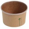 Multi Ledų indeliai 120 ml 3 oz Ø75x45 mm rudo PLA kraft popieriaus, 20 vnt. x 50 vnt./kartoninė dėžė