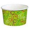 Multi Ledų puodeliai 120/160 ml 4 oz Ø79x43 mm popieriniai žali „twiddle“, 50 vnt.