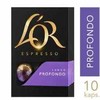 Multi Kavos kapsulės L'OR Lungo PROFONDO stiprumas 8,10 - 10 vnt. x 10 vnt./kartoninėje dėžutėje
