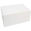 Multi Cake box su atlenkiamu dangčiu aukštas L160xW110xH95mm popierinis su atviru priekiu be lango baltas, 200 vnt/kartonas
