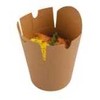 Multi Kinietiška wok dėžutė 750 ml 26 oz Ø95x98 mm apvaliu pagrindu ruda, 500 vnt./kartoninėje dėžėje