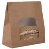 Multi Vienkartiniai maisto maišeliai 155x72x220 mm 70gr+PP su OPP/Ruda, 250 vnt./kartone