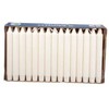 Multi Karūnos formos žvakės Ø23 x H200mm, dega 7 valandas, baltos, pažymėtos Swan, 30 vnt./pak.