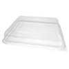 Multi Lid K 534501-1 34,5x26,5x6,4 cm mažas kvadratinis permatomas APET 45398, 140 vnt. dėžėje