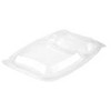 Multi Lid Bistro šiltas 2 skyrių stačiakampis dangtis 254 x 174 x 23 mm PP permatomas, 6 pak. po 50 vnt./kartonas