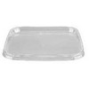 Multi Plastikiniai dangteliai 129x129x8 mm PP 1150/600 ml kibirui, 24 vnt., permatomi