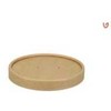 Multi Lid Verive apvalus Ø18,5 x A1,5 cm popierius/PLA rudos spalvos, 50 vnt.