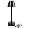 Multi LED lempa Zelda Ø10,3x32cm su nuotolinio valdymo pultu, juoda