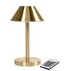 Multi LED lempa Zelda Midi Ø12xH21.5cm su nuotolinio valdymo pultu, auksinė, 6 vnt./dėžutėje