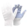 Multi Megztos pirštinės Blue Star Basic Dot dydis XL (10) medvilnė/PVC su taškeliais balta/mėlyna, 12 porų/pakuotėje