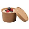 Multi Popierinis puodelis Soup-To-Go 225 ml Ø90/75x61 mm rudas, 500 vnt./kartone