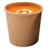 Multi Vienkartiniai popieriniai puodeliai Soup-To-Go 350 ml Ø90/73x86 mm rudi, 500 vnt./dėžėje