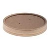 Multi Popieriniai dangteliai Ø98mm PAP/PLA rudi dideliam puodeliui Soup-To-Go, 20 pakelių po 25 vnt. x 1 vnt./dėžėje