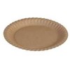 Multi Vienkartinė lėkštė plokščia apvali 230mm kraft ruda, 5 pakeliai x 100 vnt./kartonas