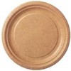 Multi Vienkartinė apvali lėkštė Ø18 cm padengta kraft SC detalių pakuotė ruda, 12 pakuočių x 20 vnt./kartonas