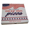 Multi Picos dėžutė 29x29x4,5 cm balta su spaudiniu Deep Pan Pizza, 100 vnt./kartoninėje dėžėje