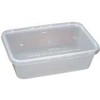 Multi Plastikinis padėklas 650 ml 120x175x50 mm permatomas makaronų dubuo mikrobangų krosnelei su dangteliu (250 vnt./kartoninėje dėžėje)