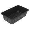 Prime Plastikinis padėklas K81-75S Stačiakampis 2220 ml I 26,06 x P 15,96 x A 7,38 cm 850 my PP juodas, 252 vnt./dėžėje