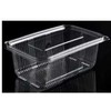 Multi Vienkartinė stiklinė Catersource 1000 ml 97x165x70 mm kvadratinė su atlenkiamu dangteliu RPET permatoma, 100 vnt.