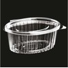 Multi Plastikinis puodelis Catersource 375 ml 112x145x57 mm ovalus su atlenkiamu dangteliu RPET permatomas, 8 vnt. x 100 vnt./dėž.