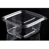 Multi Plastikinis dubenėlis Catersource 500 ml 90x105x55 mm kvadratinis su atlenkiamu dangteliu RPET permatomas, 6 pak. x 100 vnt. dėžėje