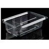 Multi Plastikinis dubenėlis Catersource 750 ml 97x165x55 mm kvadratinis su atlenkiamu dangteliu RPET permatomas, 6 vnt. x 100 vnt./kartonas