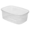 Multi Plastikinis stačiakampis puodelis 500 ml, L136 x W102 x H50 mm, PP, permatomas, 14 vnt. x 50 vnt./kartonas