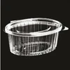 Multi Plastikinis puodelis Catersource 375 ml 112x145x57 mm ovalus su atlenkiamu dangteliu RPET permatomas, 100 vnt.