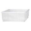 Multi Plastikinė dėžė CB 13 l, ilgis 42 x plotis 32 x aukštis 12,5 cm, HDPE, balta, (vnt.)
