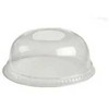 Multi Plastikinis dangtelis Ø78 mm kupolas su skylute šiaudeliui PET skaidrus, 50 vnt. x 50 vnt./kartonas