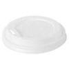 Multi Plastikiniai dangteliai Ø80 mm aukšti CPLA natūraliai balti biologiškai skaidūs kavos puodeliams, 20 pakelių x 40 vnt./kartonas