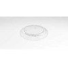 Multi Plastikinis dangtis DeliGreen, sukraunamas Ø129xH17,50 mm RPET su priešrūkiniu efektu, permatomas, 24 vnt. x 42 vnt./kartonas