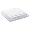 Multi Plastikinis dangtis kvadratinis 230x230 mm permatomas RPET, skirtas bagaso dubeniui, 4 vnt. x 75 vnt./kartonas