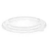 Multi Plastikiniai dangteliai „Verive“ apvalūs PET Ø185 mm, skaidrūs, rudiems kraft popieriaus salotų dubenėliams, 50 vnt.