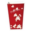 Multi Popkorno indeliai 1,4 l 48 oz 180 mm raudoni su baltu popkornu 50 vnt.