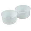 Multi Dantų protezų indelė 250 ml Ø97x49 mm PP balta, 16 pak. x 25 vnt. dėžėje