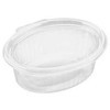 Multi Salotų dubuo Clearshow 1000 ml 204x166x67 mm ovalus su atlenkiamu dangteliu RPET permatomas, 6 vnt. x 50 vnt./kartonas