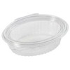 Multi Salotinė 250 ml 150x112x45 mm ovali su atlenkiamu dangteliu RPET skaidri, 16 vnt. x 50 vnt./kartonas