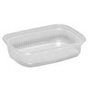 Abena Salotų dėžutė 125 ml 108x81x26 mm stačiakampė PP permatoma, 100 vnt./pak.