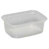 Multi Salotų dubenėliai 200 ml 108x81x43 mm stačiakampiai PP permatomi, 10 pak. x 100 vnt./dėžėje