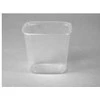 Multi Salotų indeliai 500 ml, 108x81x102 mm, stačiakampiai, skaidrūs PP, 10 pakelių po 100 vnt./dėžutėje