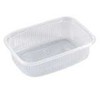 Multi Kvadratinis salotų dubenėlis 20-125 125/150 ml 108x82x24,5 mm PP permatomas, 1000 vnt./kartoninėje dėžėje