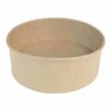 Multi Salotų dubenėlis Cater-source apvalus 1000 ml Ø148x78 mm rudas kraft su PE, 50 vnt./pak. (50 vnt.)