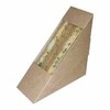Multi Dėžutė sumuštiniams 123 x 52 x 123 mm kartoninė su langeliu PLA ruda, 500 vnt./kartone