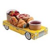 Multi Serviravimo padėklas 295x120x55 mm kartoninis geltonas taksi automobilis, 250 vnt./kartoną