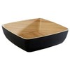 Multi Dubuo Frida 2,65 l 25x25x7,5 cm melaminas juodas/medienos imitacija, 6 vnt./pak.