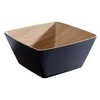 Multi Dubuo Frida 3,5 l melaminas juodas/medienos imitacija 25x25x12 cm, 6 vnt./dėžėje